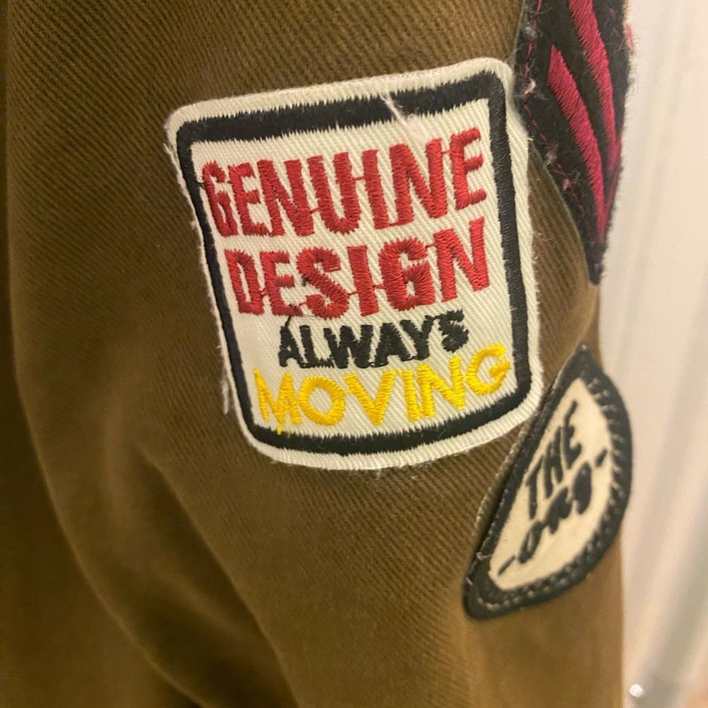 Zara Basic Denim Patch Utility Jacket Midi Zip Up… - image 5